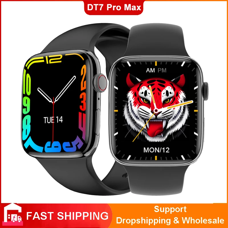DT7 Pro MAX Смарт-часы 2022 серии 7 HD Bluetooth Вызов Беспроводное зарядное устройство GPS трек