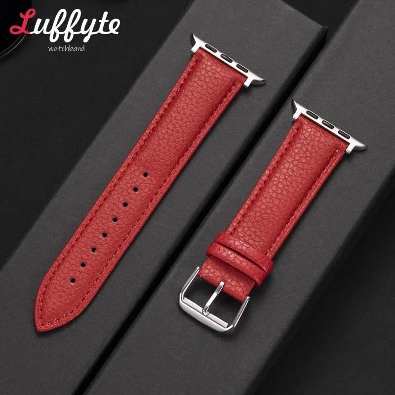 Unisex Premium Leather Smartwatch Strap - Elegant Replacement Band