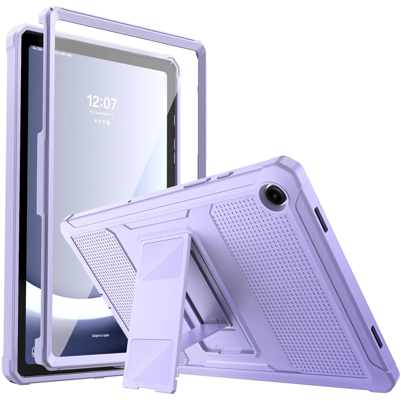 حافظة MoKo Fit Galaxy Tab A9 Plus مقاس 11 بوصة 2023 (SM-X210/X216/X218)، غطاء خلفي متين مقاوم للصدمات لكامل الجسم وشاشة مدمجة