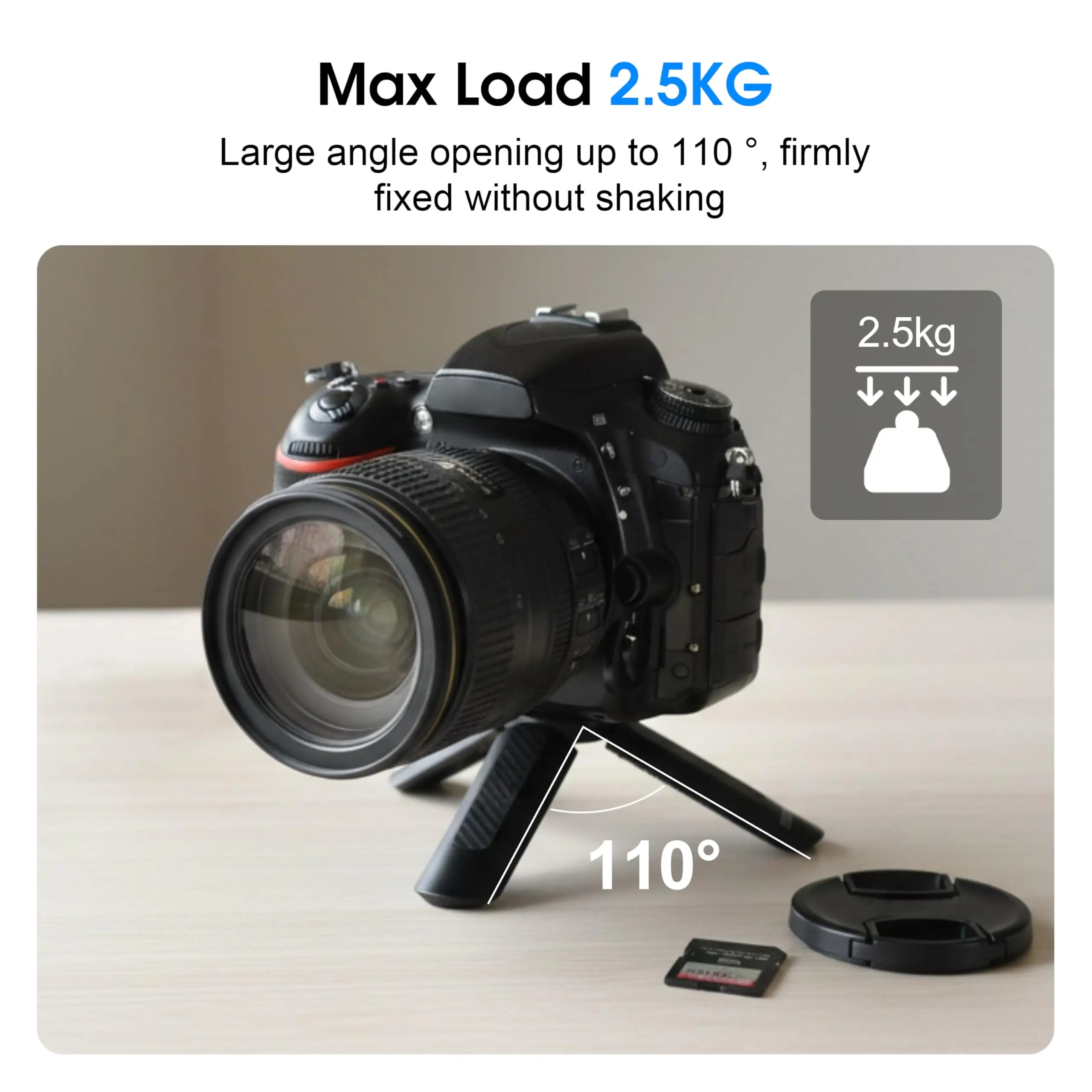 Compact Multi-Functional Mini Camera and Phone Holder with Selfie Stick and Vlogging Capabilities