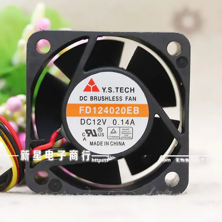 Y.S Tech 12VDC 0.14A  ð ǳ, 3  Ұ FD124020EB, 4cm, 40x40x20mm