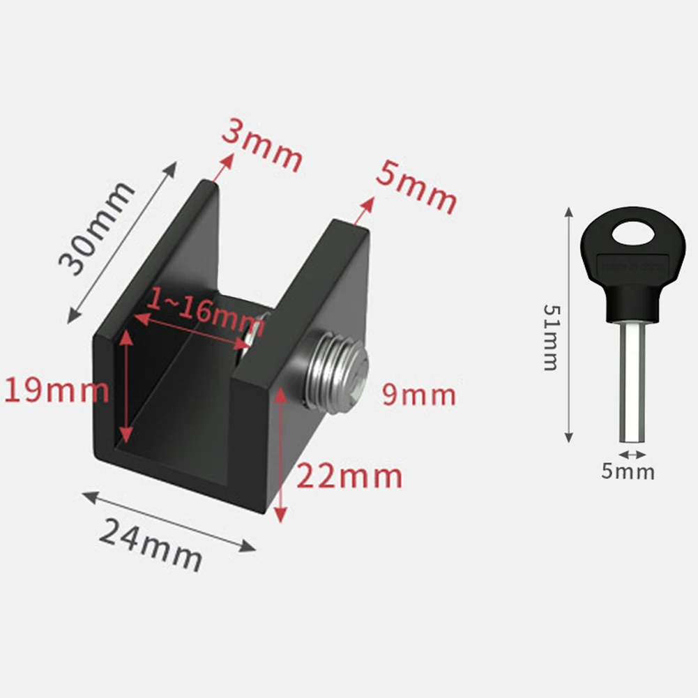 Window Lock 2pc Adjustable Safety Locks For Kids And Pets Anti-theft Non Punch Sliding Window Hardware