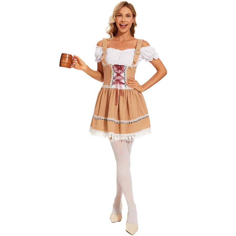 

Women's Oktoberfest Festival Wench Beer Dress Stage Costume
