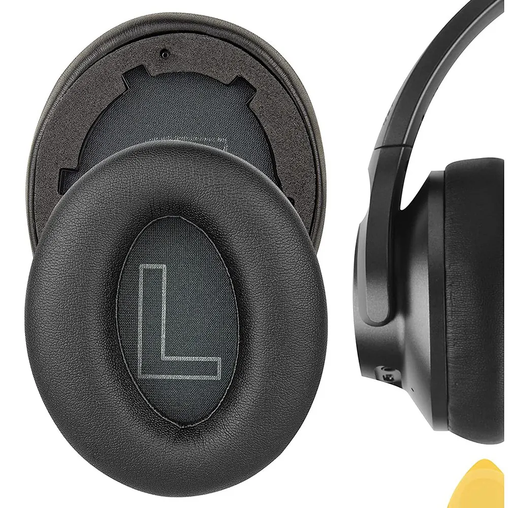 2Pcs Protein Leather Replacement Ear Pads for Anker Soundcore Life Q20, Q20BT Headphones Earpads