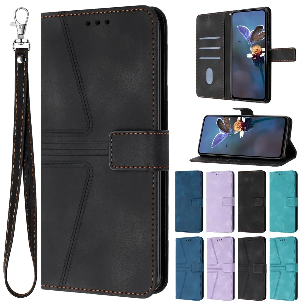 Leather Flip Wallet Case with Multi-Device Compatibility