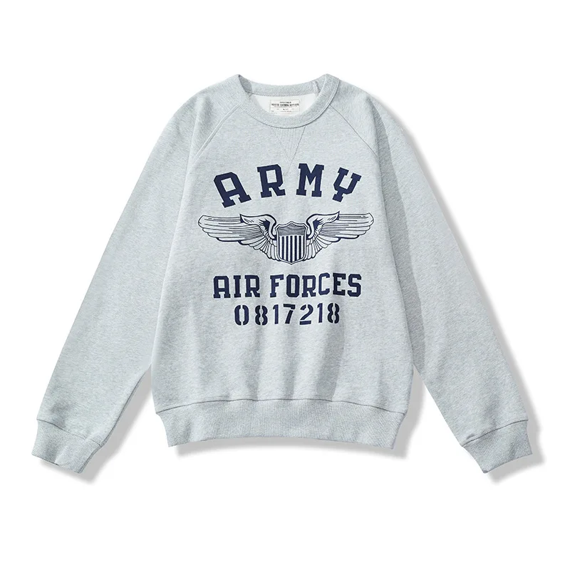 Spring Winter Locomotive Printed Round Neck Pullover T-Shirt Coat Outdoor Climbing Trekking Combat Fitness Terry Thick Sweater