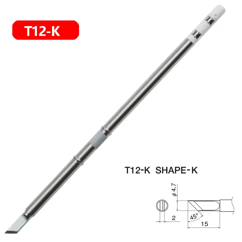 1pc T12 Soldering Iron tips Replacement Various models of Tip Electric Soldering Iron Tip T12- D4 D52 J02 JS02 BC3 CF4 KF KL image 8