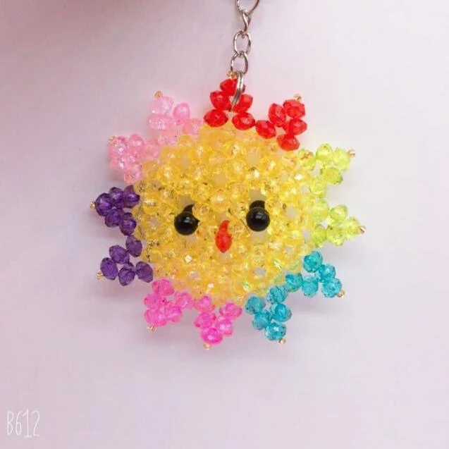 Takashi Murakami Style Flower Keychain/Bag Charm