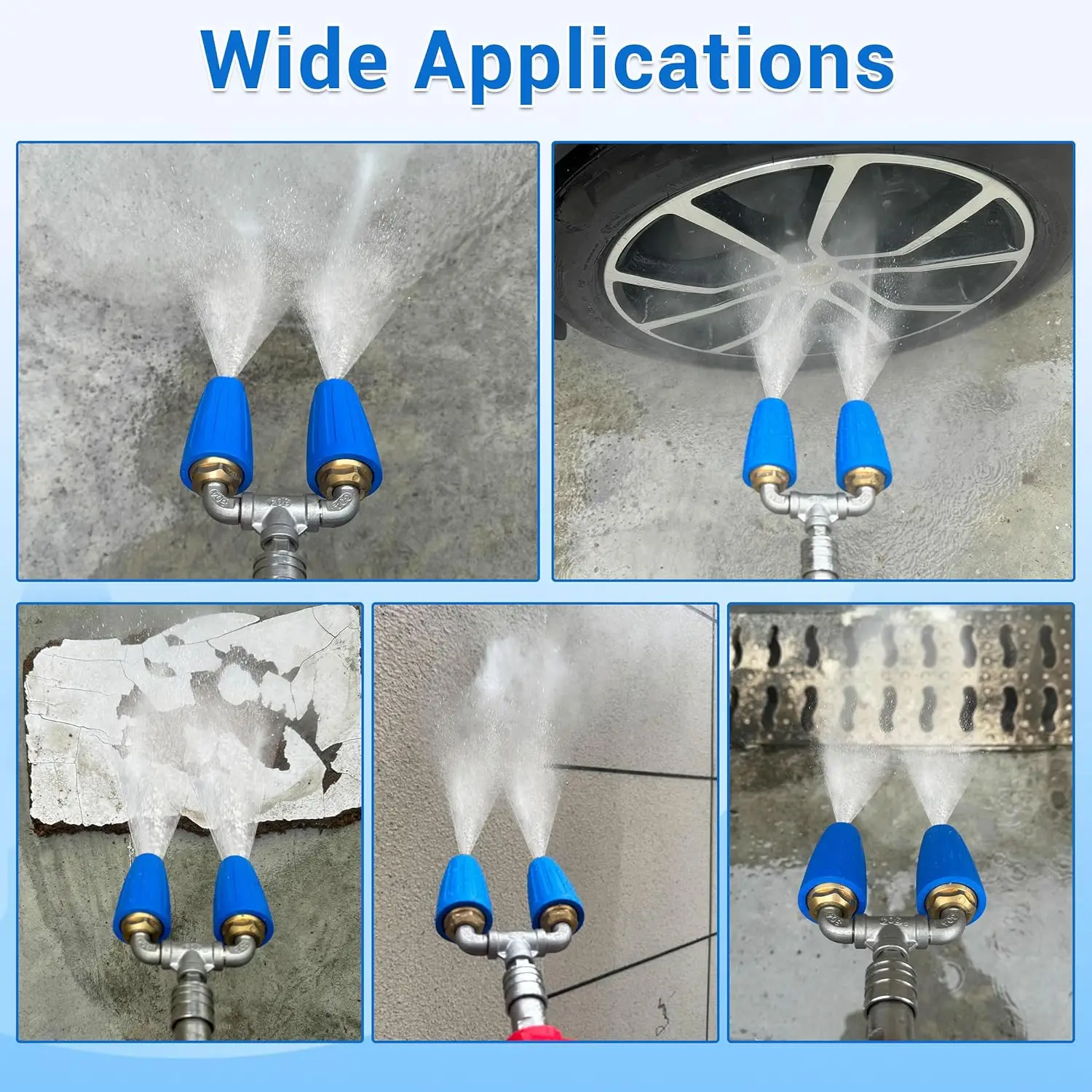 Embout Haute Pression Buse Turbo Double Rotation 360° - Pour Nettoyeur Haute Pression 4000PSI - Connecteur 1/4 - Cuivre Et Inox Nettoyage Béton Brique Embout Haute Pression Buse Turbo Double Rotation 360° - Pour Nettoyeur Haute Pression 4000PSI - Connecteur 1/4 - Cuivre Et Inox Nettoyage Béton Brique