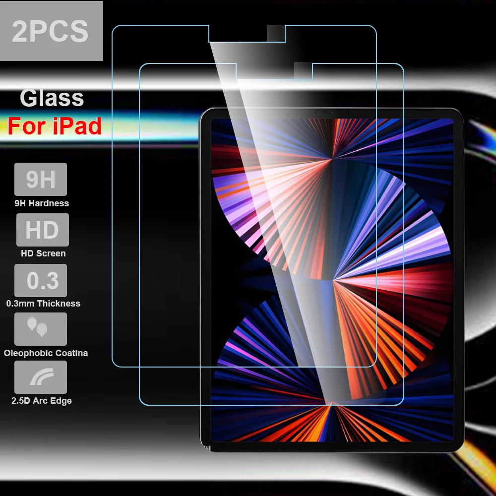 Premium Tempered Glass Screen Protectors - 9H Clear Protection (2-Pack)