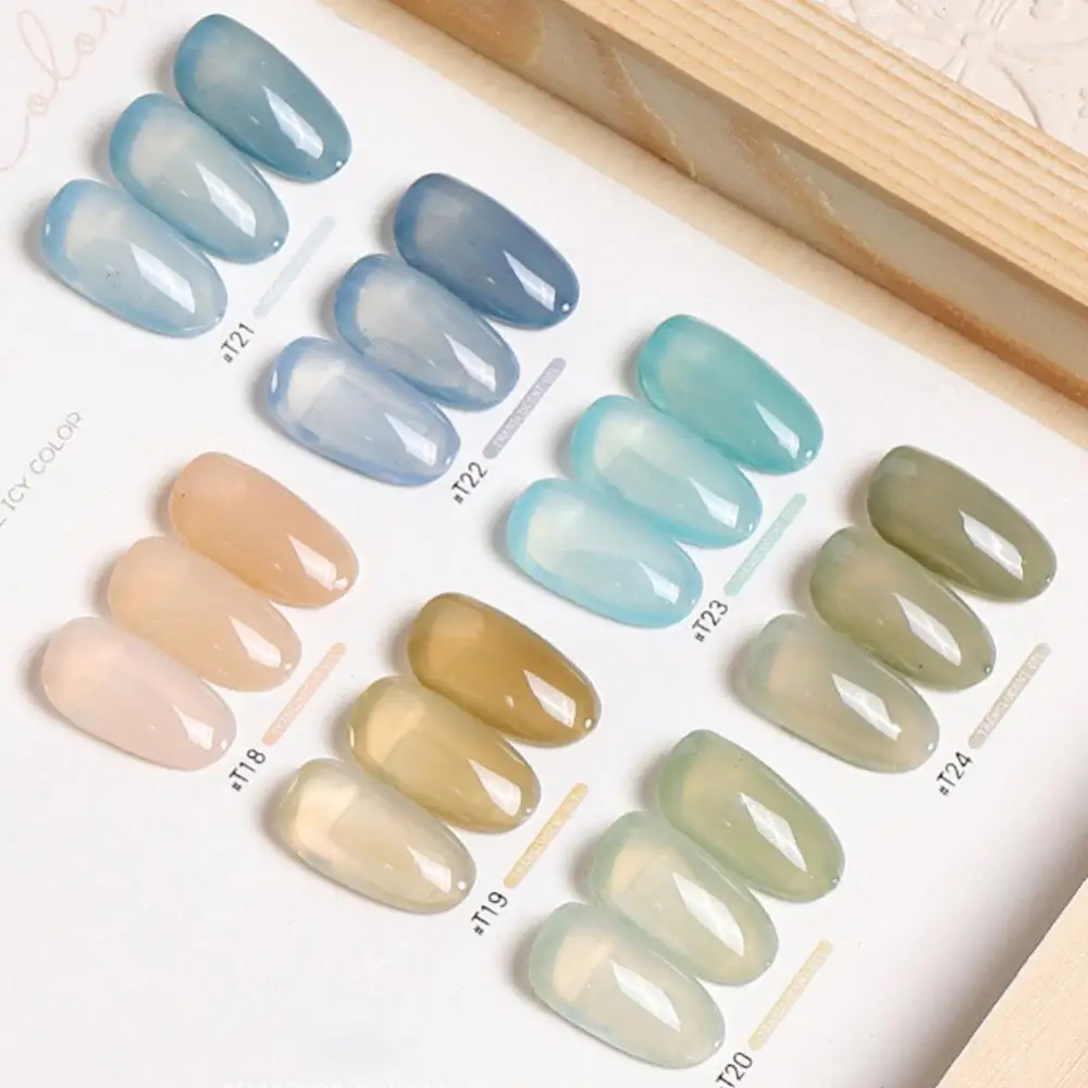 Rubber Base Gel Nail Polish 8ml Semipermanent Natural Uv Varnish