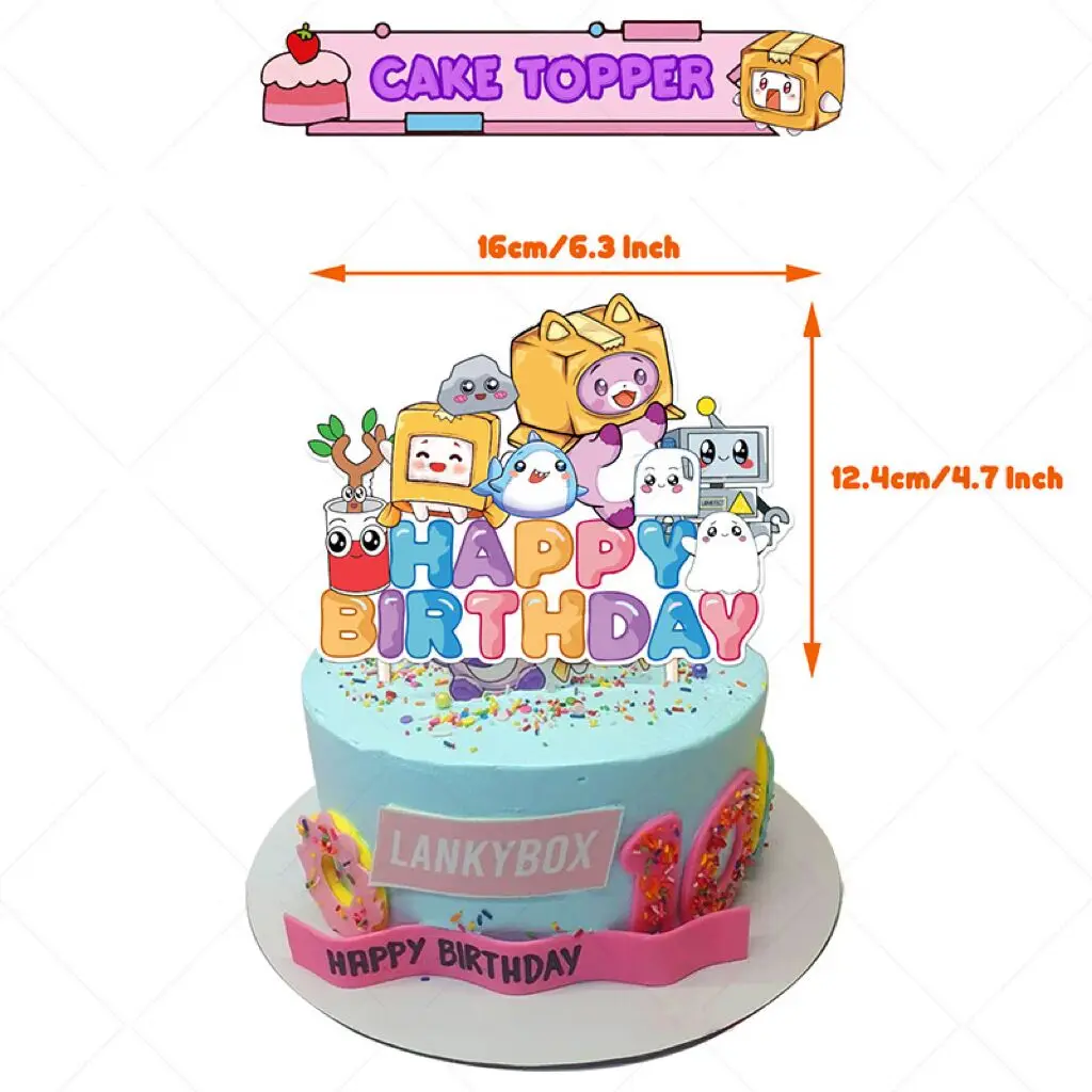 Lankybox Birthday Cake Topper Discount Stores | www.independentndt.co.nz