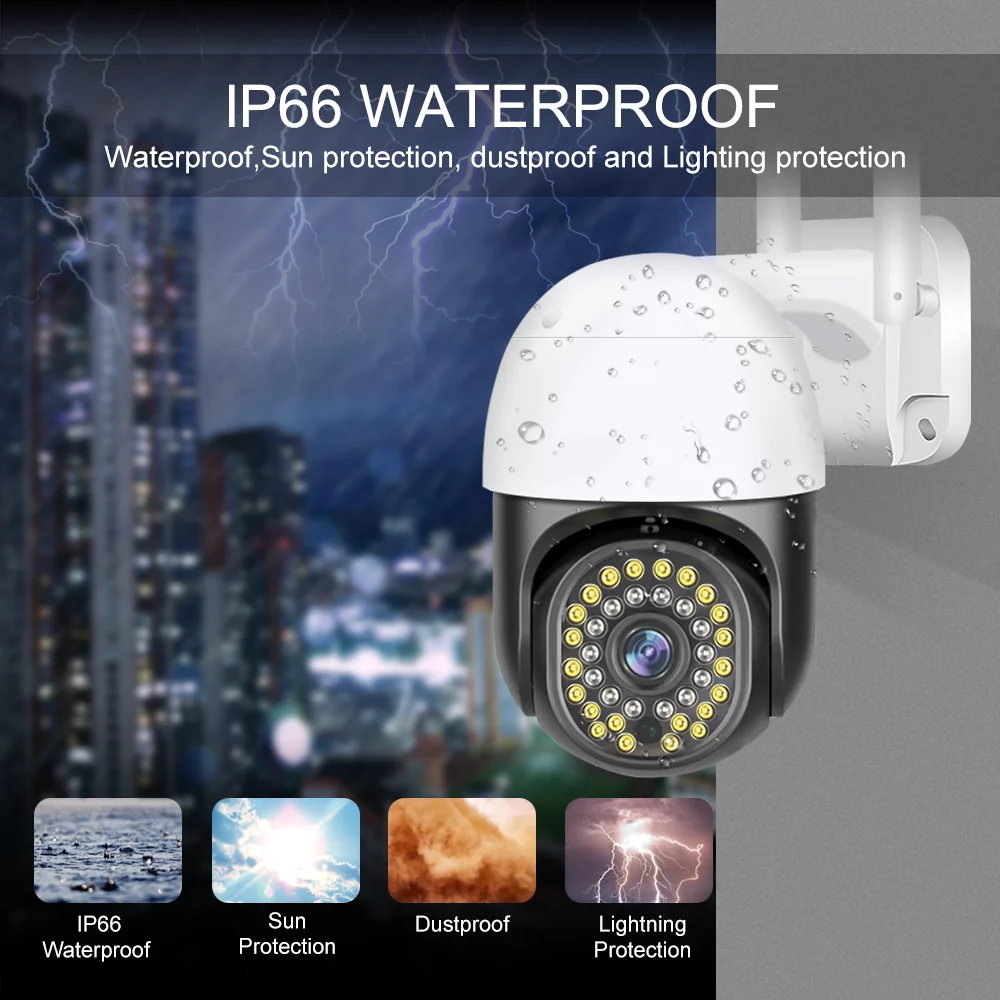 Tuya Smart 10X Zoom Wifi PTZ Camera Outdoor Home Security Video Surveillance 5MP Wireless IP Cameras AI Automatic Human Tracking 5
