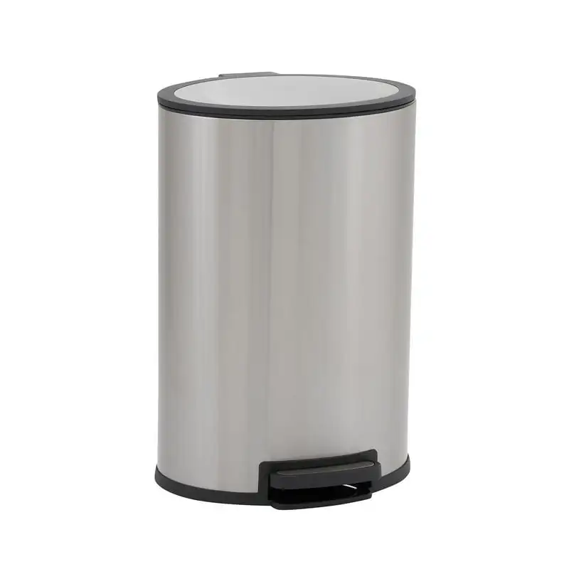 

Gallon / 40 Liter Loden Stainless Steel Oval Step Pedal Trash Can
