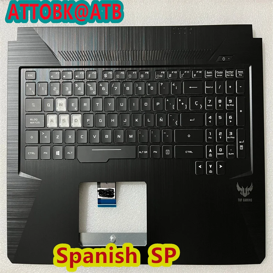 

Russian/Spanish/Latin/US Laptop Keyboard For ASUS TUF FX705D FX705DD FX705DU FX705DT FX705 FX705GM FX705DT RGB Backlight C Shell