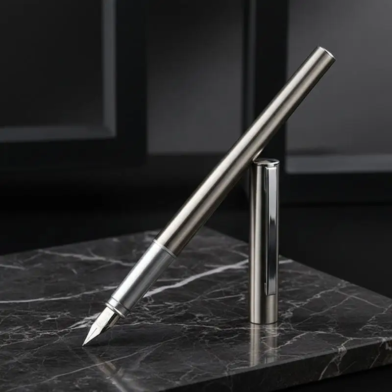 고품질 0.38mm 초극세 펜촉 만년필 스테인레스 스틸 매우 고급 비즈니스 사무용품 선물