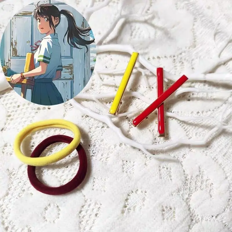 

Anime Suzume Tojimari Series Sakurajima Mai Hair Clip Kawaii Lolita Girls Cosplay Hairpin Pink Headwear Accessories