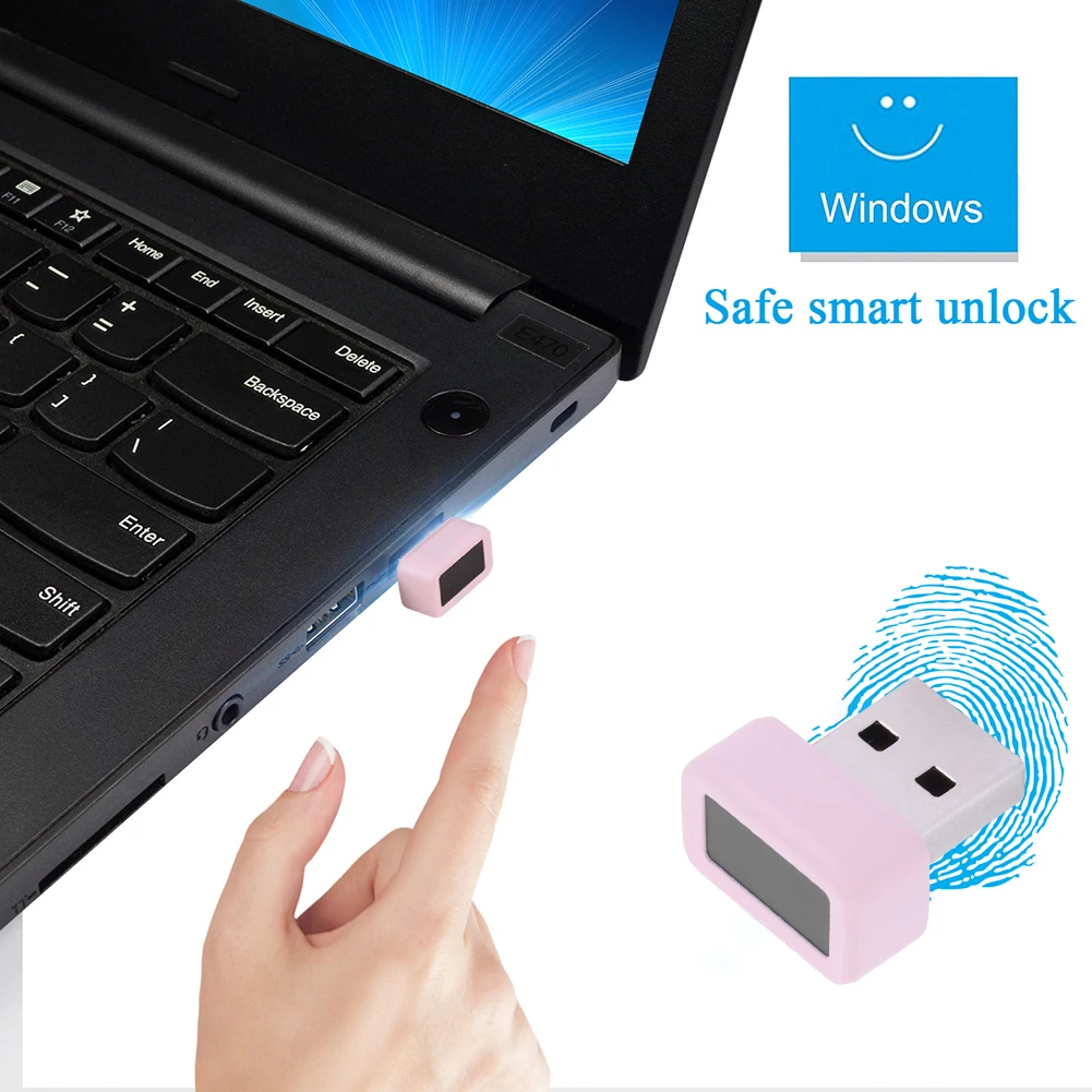 USB Fingerprint Scanner for Windows 7/8/10/11 PC Laptop