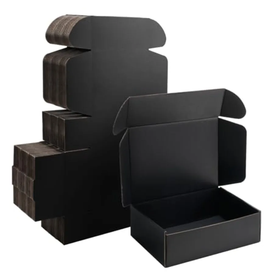 10x7x3 Small Shipping Boxes - 25 Pack Corrugated Cardboard Mailer Boxes for Packaging Mailing Gift Giving Sturdy Recyclable Per