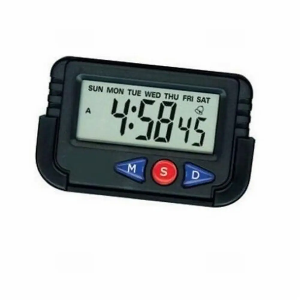 Horloge Lcd Pliable Voyage Réveil Numérique Grand Temps Enfant