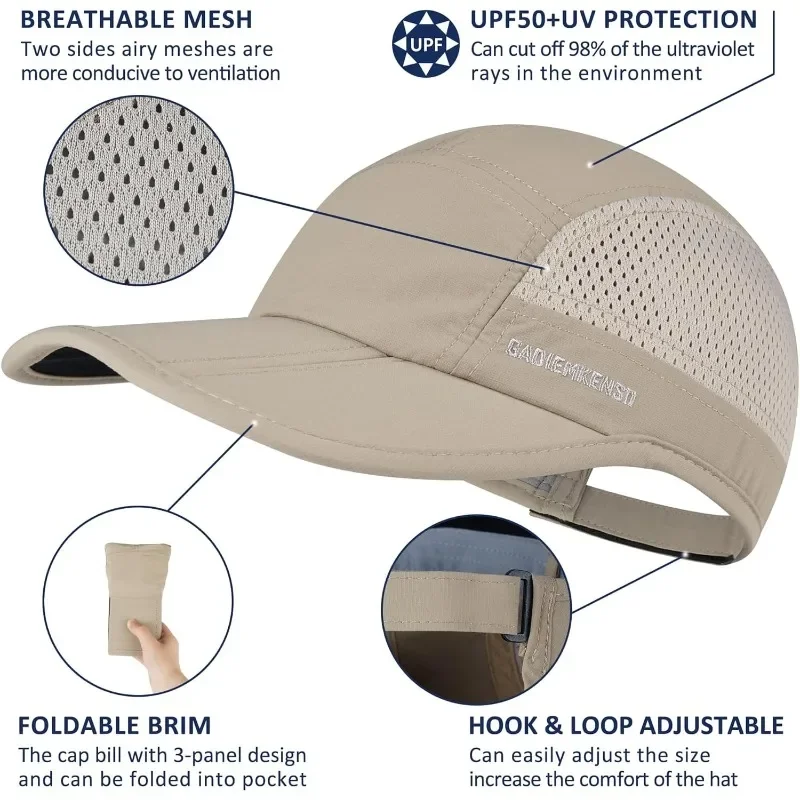 Men's Foldable Outdoor Cap UPF 50+ Sun Protection
