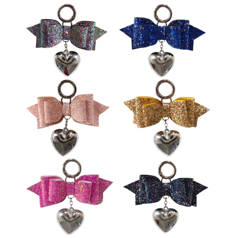 

Stylish Phone Lanyard Butterfly Bow and Heart Phone Charm Keychains Decoration