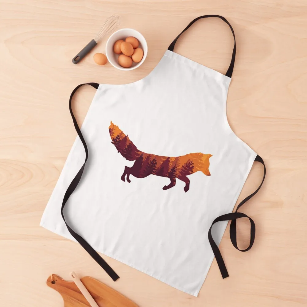 

Forest Fox Apron Cute Kitchen Accessories For Kitchen professional kitchen Apron