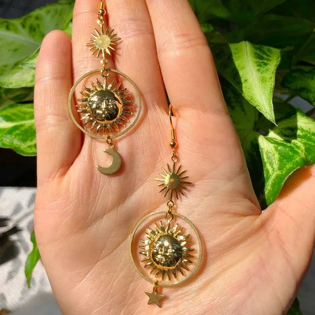 Women's Sun & Moon Earrings