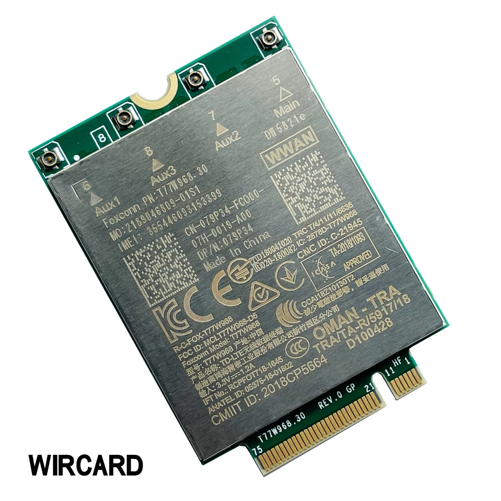 Wircard T77w968 Dw5821e X20 Lte Cat16 1gbps Fdd-lte Tdd-lte 4g Módulo para Dell 5420 5424 7424 7400 Laptop Adaptador Usb3.0 - Imagem 3