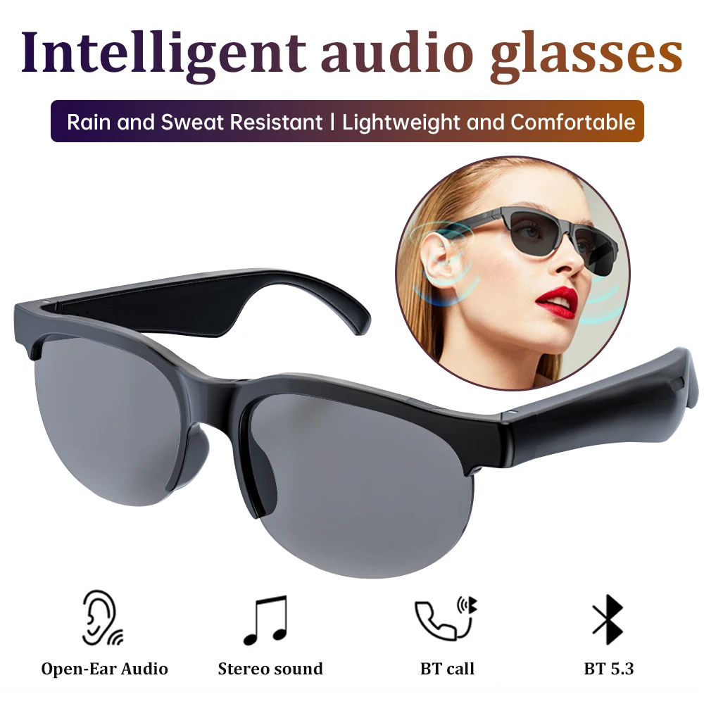 Wireless Audio Eyeglasses for Music & Voice Call