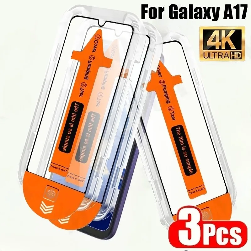 3Pack HD Helder Gehard Glas Screen Protectors voor Samsung Galaxy A17 A07 A55 A35 A25 A15 A05S A56 A16 A06 A26 A36 Glas