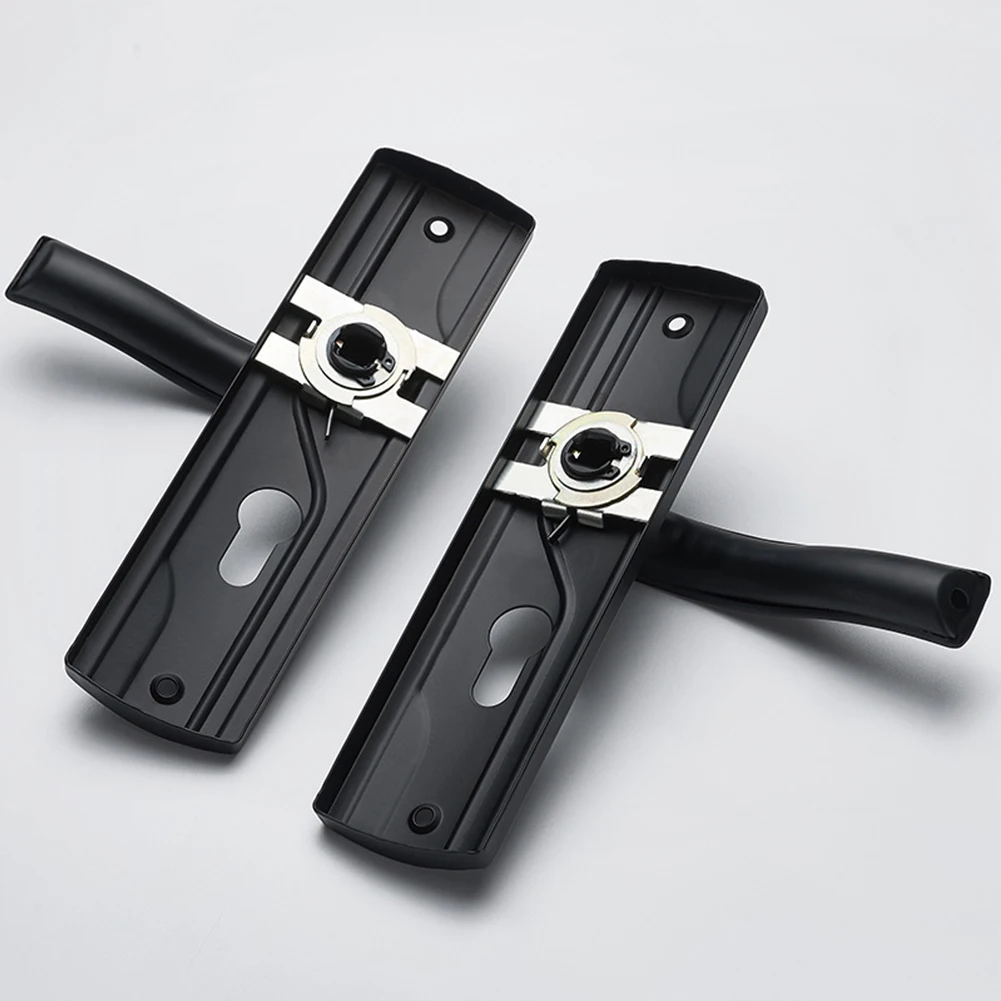 Description Picture 6 of itemBlack Finish Door Handle Lock Easy To Use High Quality Specifications Stylish Black Finish Easy To Use High Quality