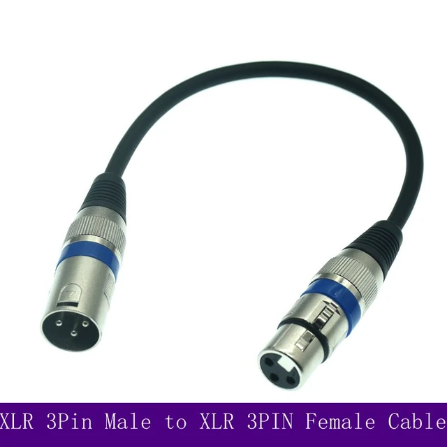 XLR Cable Male To Female Microphone Speaker Lead 0.5m 1m 2m 3m 5m 10m 15m  20m