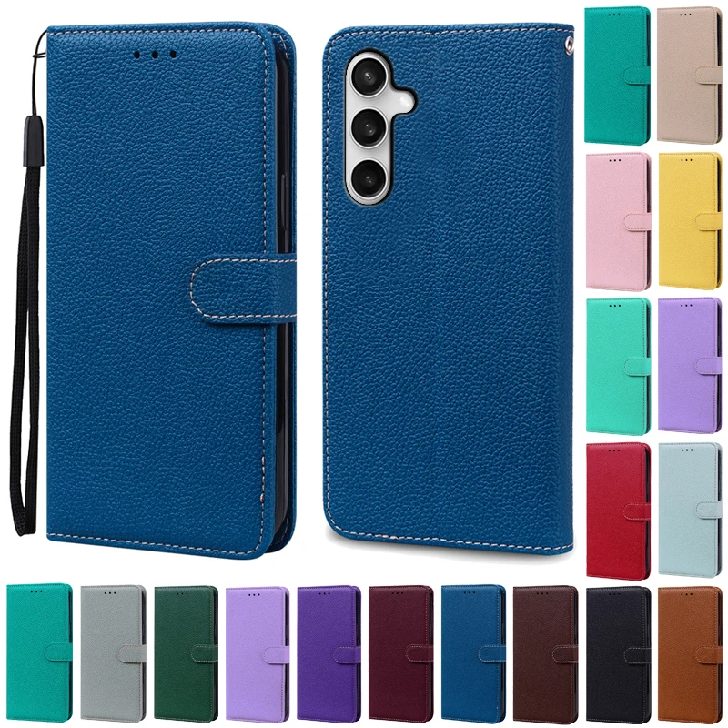 Leather Wallet Flip Case for Samsung Galaxy A17 - Luxury Phone Cover