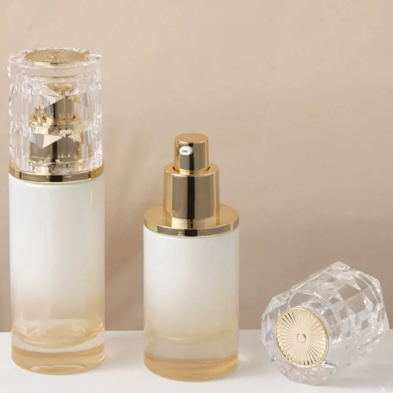 6pcs Glass Cosmetic Containers Set – 30g 50g Cream Jars + 30ml 50ml 100ml 120ml Empty L... - SKU CBGS1914 - UGI Packaging