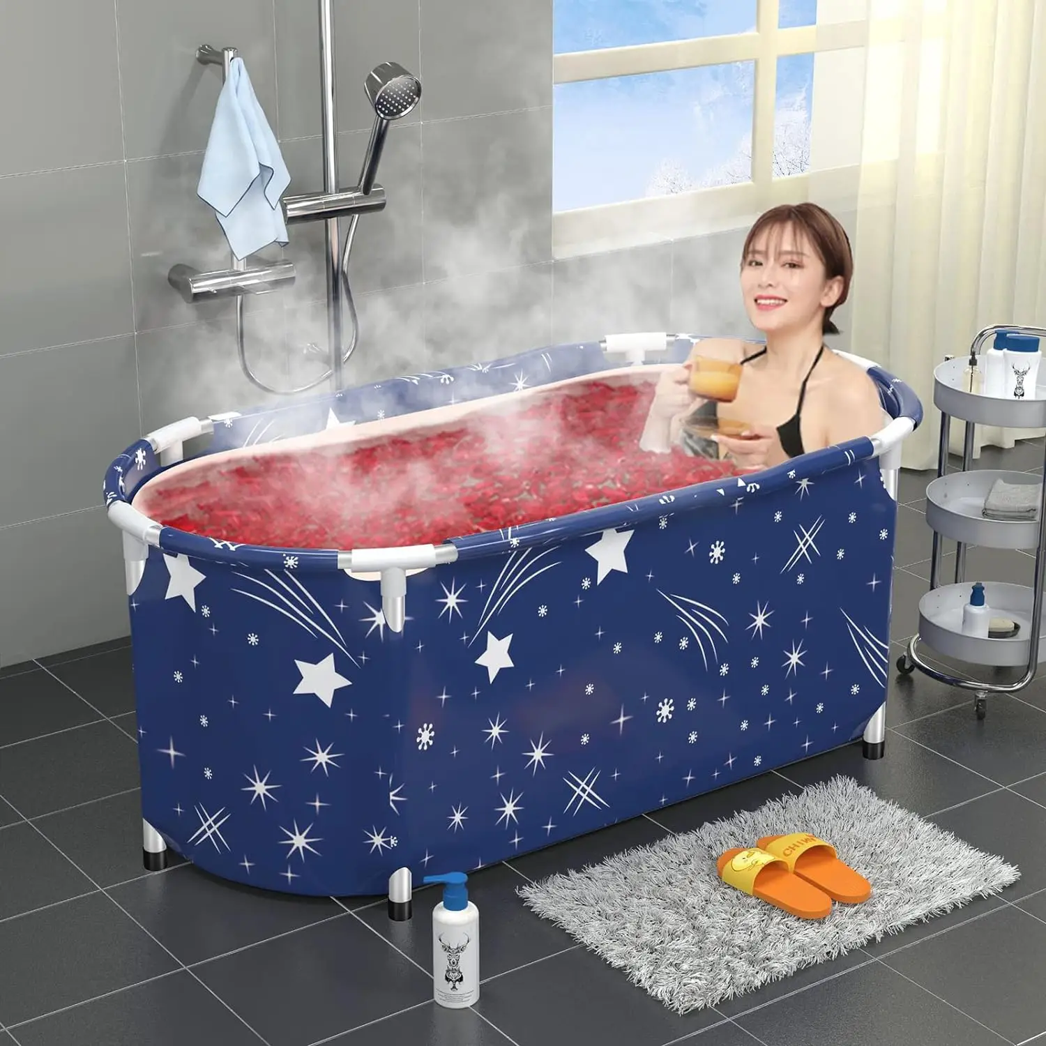 Portable-Foldable-Bathtub-Freestanding-Soaking-Bath-Tub-for-Adults ...