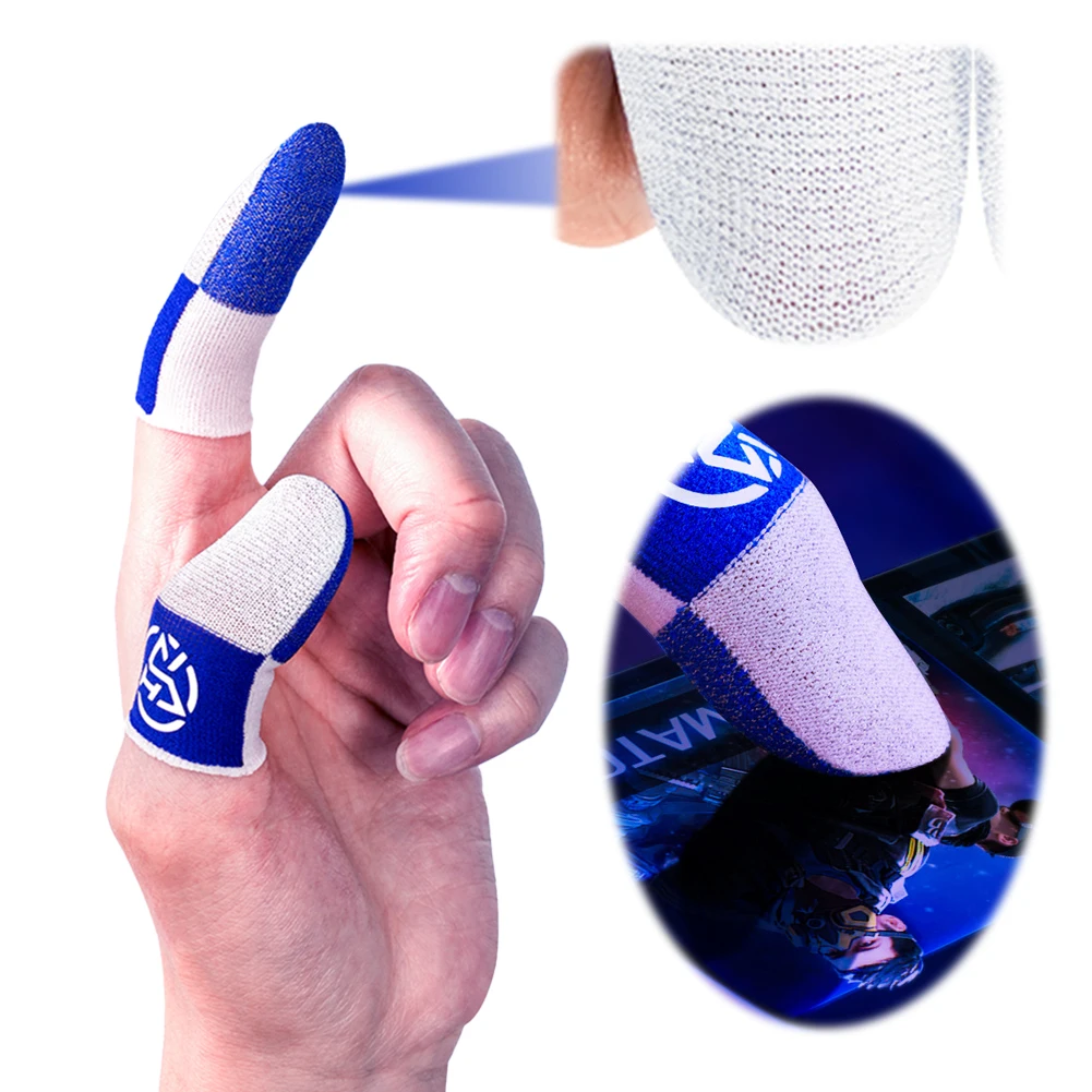 Breathable Anti-Slip Finger Sleeves for Sensitive Touchscreen Gaming