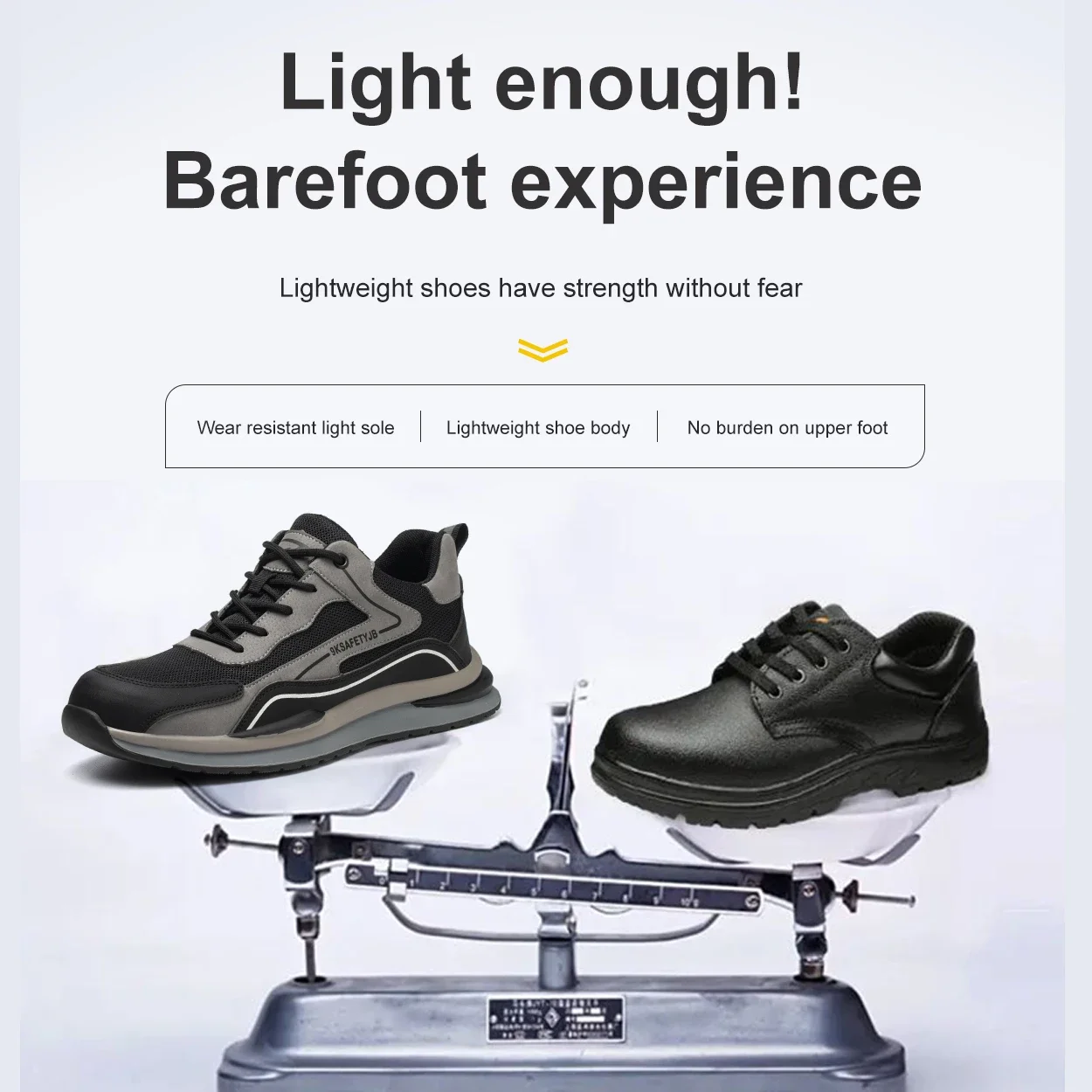 Summer Breathable Men/Women Safety Shoes Steel Toe Anti-smash Construction Welding Shoes Reflective Strip Male Footwear Sneakers