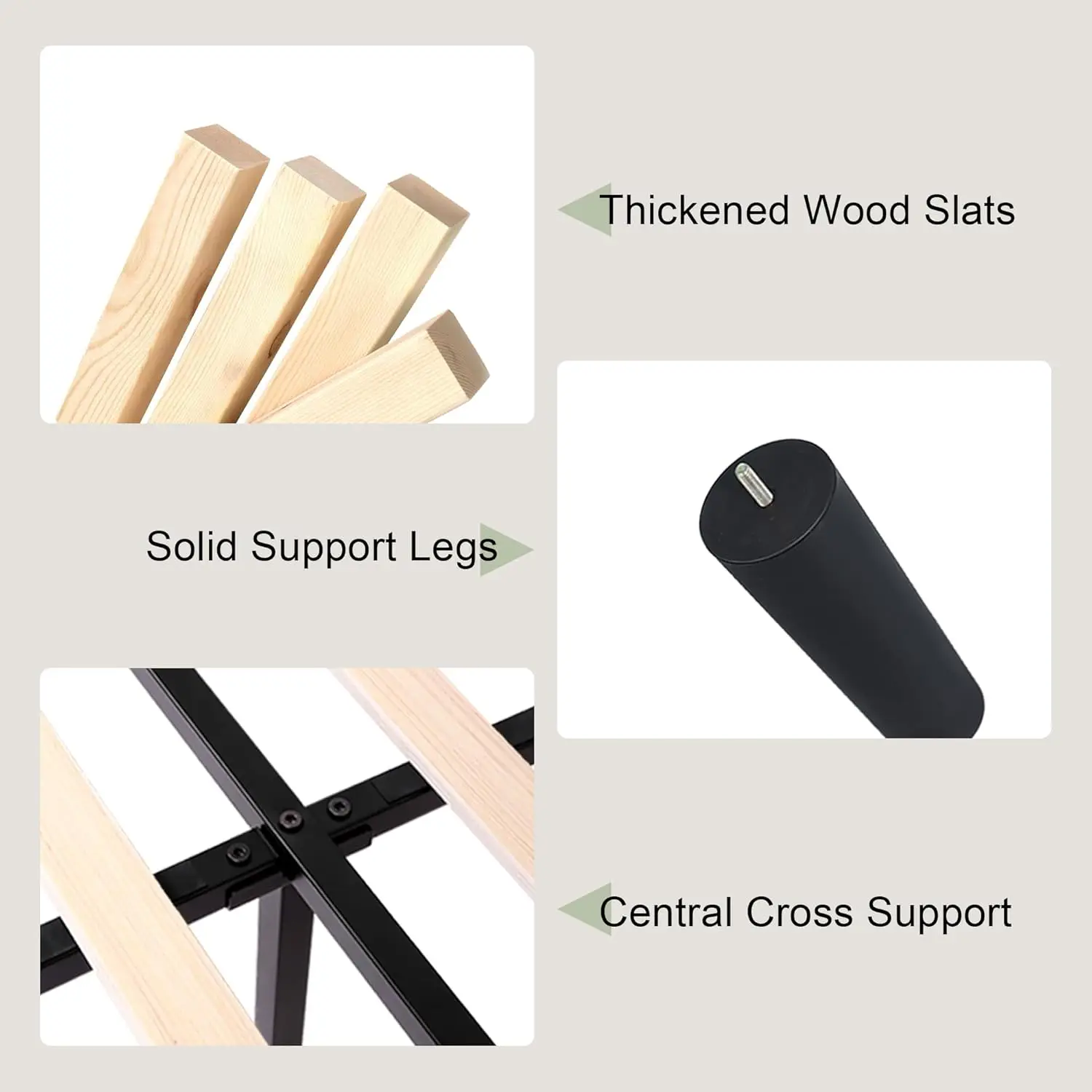 King Size Bed Frame with Velvet Luxury Wingback and Fast Charging Station,King Upholstered Button Tufted Storage Headboard