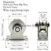 1Pack U-Type Stainless Steel Pulley Block Mute Bearings Groove Sliding Roller Track Wheel 3
