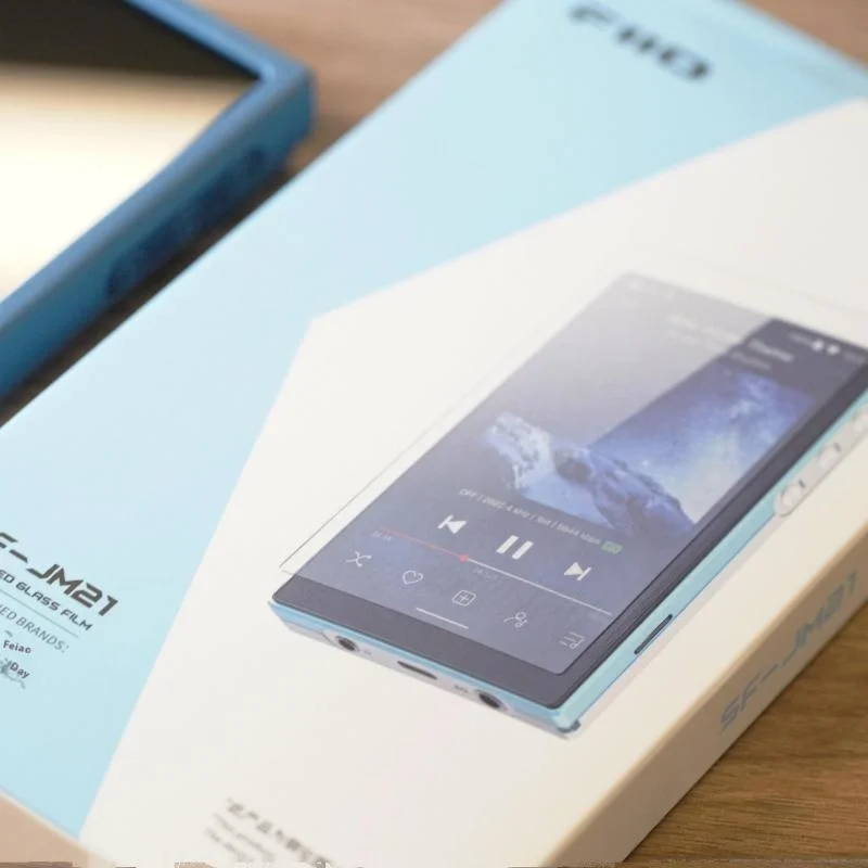 FiiO SF-JM21 Player Tempered Film Self Contained Hydrophobic Layer 6H Hardness Wear Resistant JM21 Player Protective Film