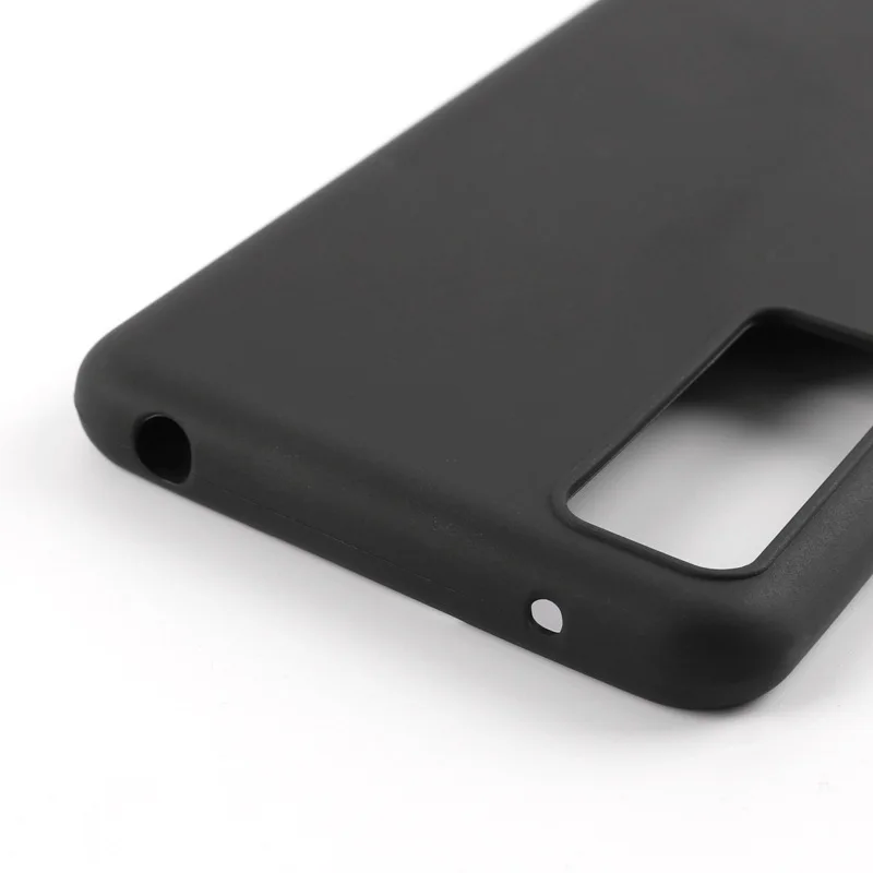 Sleek Black Soft Silicone Protective Case - High-Quality TPU Coque