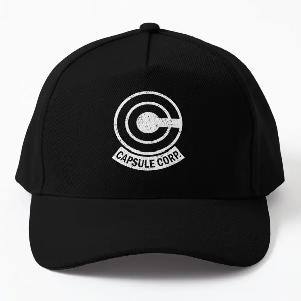 Capsule Corp Retro Logo Baseball Cap Hat Fish Black Boys Snapback Women