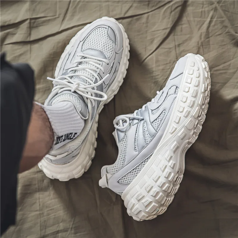 

Unisex Sneakers Women's Casual Shoes Fashion Chunky Breathable Shoes Man Thick Sole Sport Designer Shoes Plus Size EU39-44