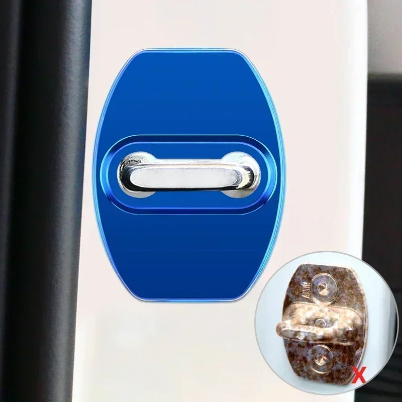 Car Styling Auto Door Lock Cover Anti-Rust For Chevrolet Trax Cruze Malibu Camaro Cavalier Equinox Orlando Lova RV Mon car door lock cover