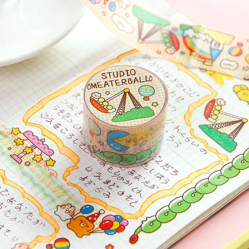 Sharkbang PET Transparent Cat Animal Scrapbooking Washi Adhesive Tape Planner Decorative DIY Tape Sticker Kawaii Stationery 6