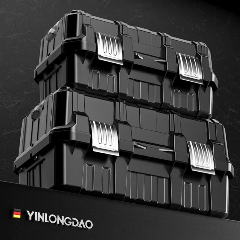 Portable Suitcase Folding Accessory Storage Mechanic Toolbox Tool Storage Plastic Workshop Large Tool Box Hardware Tools 5