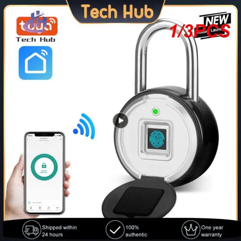

1/3PCS Tuya Smart Fingerprint Padlock Zinc Alloy Smart Biometric Thumbprint Door Padlocks USB Rechargeable Keyless Smartlife APP