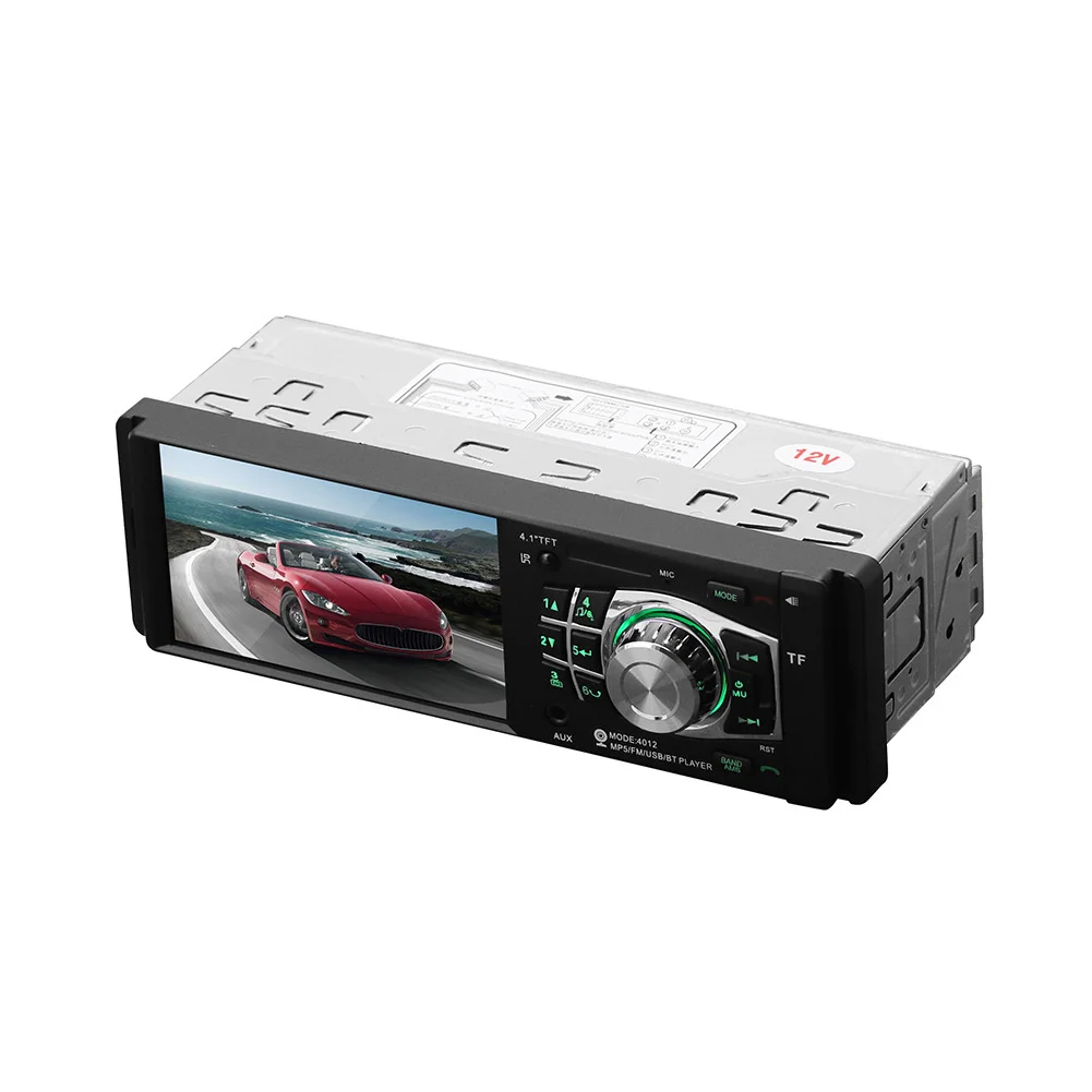 5PCS 4012b Car Mp5 Mp4 Mp3 Player Card Inserted Machine Usb Disk Bluetooth Phone Rear View