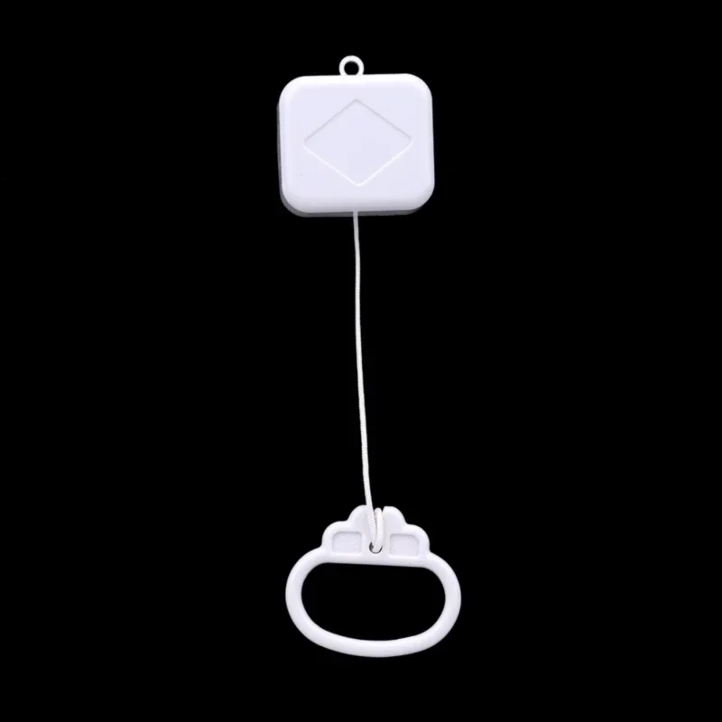 New Pull String Cord Music Box White Baby Infant Kids Bed Bell Rattle Toy Gifts Parts Accessories for Children Brahms Lullaby